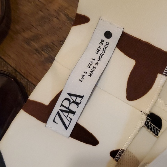 Zara High Waisted Wide Leg Bohemian Pants - Picture 6 of 8